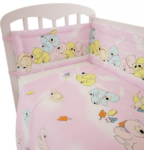 Комплект постельного белья Polini "Мишки", 120х60