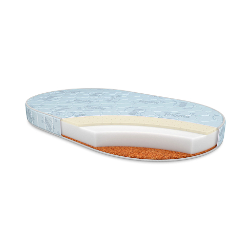  Детский овальный матрас Nuovita Calore  125х75х10 см